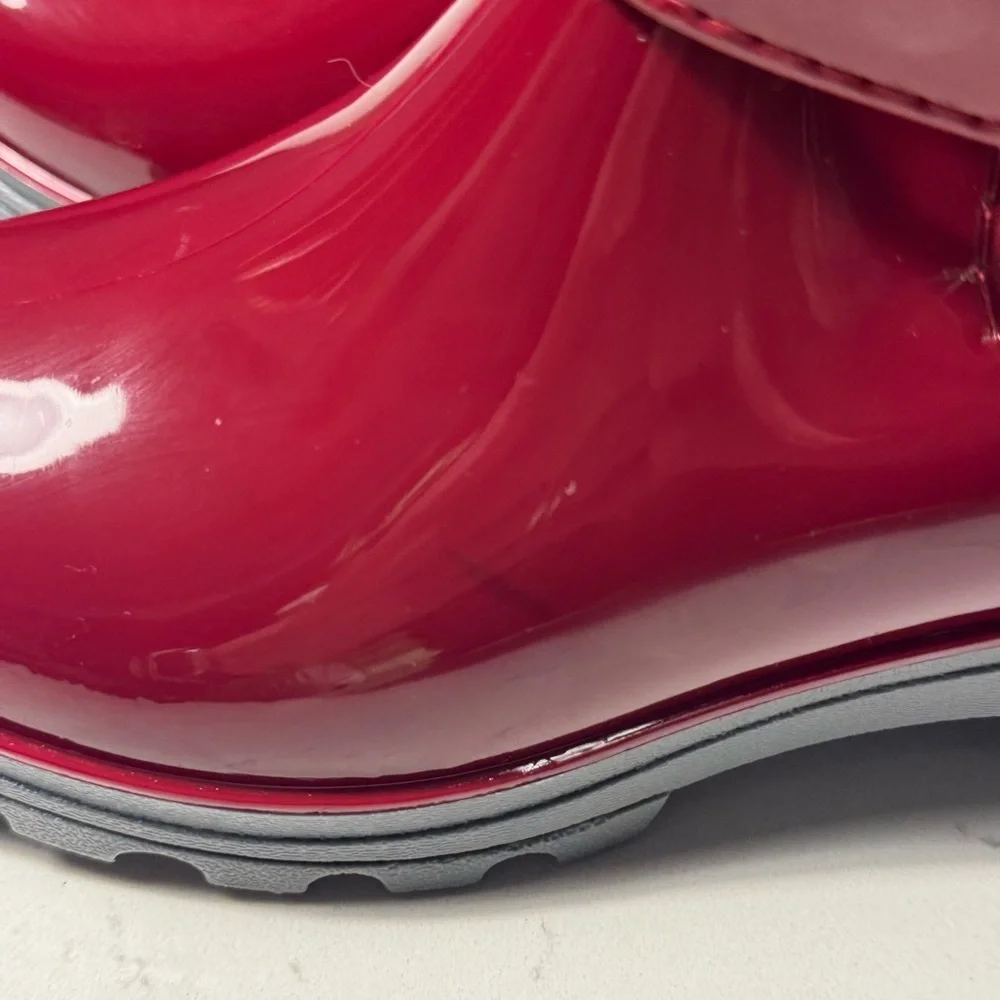 Chic Red Waterproof Rain Boots – Size 4-4.5 (EU 35) Stylish & Functional